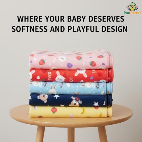 Image of Ultra-Soft Baby Hooded Blanket | Newborn Baby Wrapping | Coral Fleece Material Hypoallergenic | Towel Cum Blanket with Teddy Design (0-3Years) (Yellow)