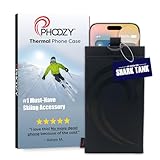 PHOOZY Apollo II Thermal Phone Case Cold Weather Insulated Pouch | Extends Battery Life 4X | NASA Tech Skiing Snowboard Accessories | Military Grade | Medium - Black
