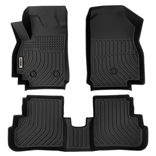 orealtrend Black Floor Mats Liners Replacement for Spark 2016-2022 Heavy Duty All Weather Guard Front Rear Auto Carpet-Custom Fit-Tough/Durable/Odorless-Not Fit Spark EV