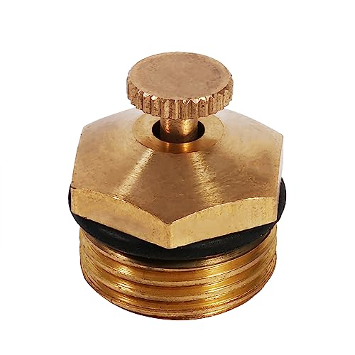 5pcs Brass Misting Nozzles Adjustable 1/2 Inch Centrifugal Water Atomizing for Outdoor Cooling System Agricultural Lawn and Garden Irrigation Systems
