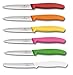 Cuchillo para verdura Victorinox Juego de cuchillos para tomate Swiss Classic 10 cm (juego de 6 coloridos mezclados con onda)