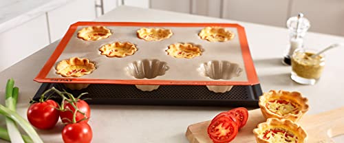 Silpat Mini-Brioche Baking Molds, 11 5/8" X 15 3/4", Caramel & Orange (Es--02574-Fr) #TOP3