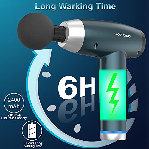 Massagepistole, HOPOSO Elektrisches Massagegerät Upgraded Massage Gun 20 Geschwindigkeiten Deep Tissue Muskel… - Image 6