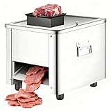 QuinteZhenTially Fleischschneidemaschine Kommerzieller Fleisch Allesschneider 850w,Fleischschneider,450 U/Min Elektrische Schneidemaschine,Aufschnittmaschine Lebensmittelschneider 5mm
