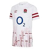 Réplica de camisas UMBRO Camiseta réplica de Inglaterra Home SS Jnr hogar, Unisex, Producto con Licencia Oficial, YXL