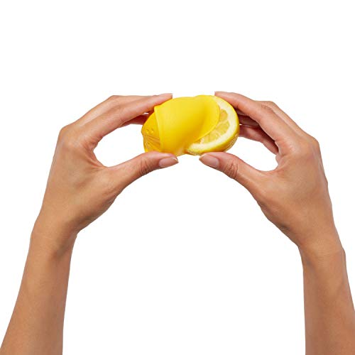 OXO Protetor de limão de silicone Good Grips para espremer e guardar, 1, amarelo