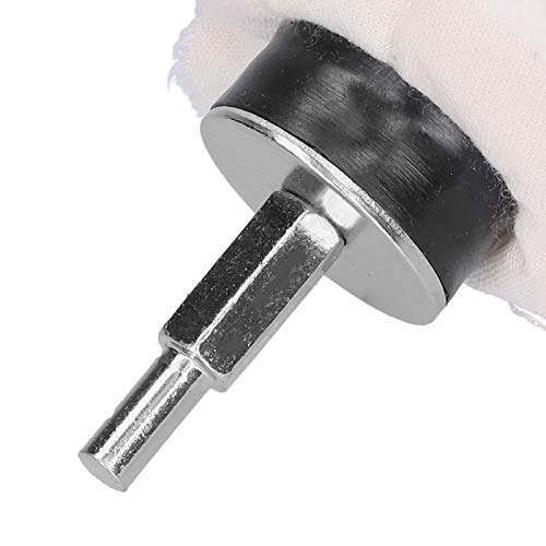 Bstxqty Polishing Buffing Wheel For Drill White Cloth Polishing Wheel Mushroom Type With Handle Cotton Polished Grinding Tools,For Mini Bench Grinder/Electric Drill(75Mm) #TOP2