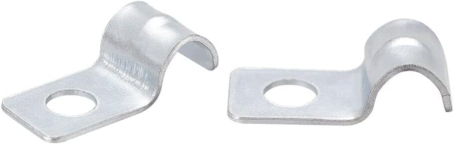 Toolparts And Accessories 15/64" EMT One Hole Strap Pipe Strap Zinc-Plated Steel Reinforced Rib 100PCS (#CN#130824-05191)