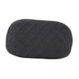 3xPolyester Office Chair Head Pillow Covers Stretch Removable Black, 5 Pcs