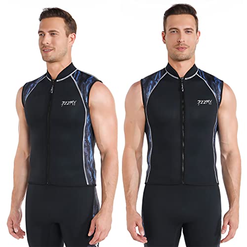 Pzzmy Wetsuit Vest Men 3Mm Neoprene Top Scuba Diving Top Sleeveless Kayaking Suit Top Surfing Sauna Workout Vest Adults Women Wetsuit Top #TOP6