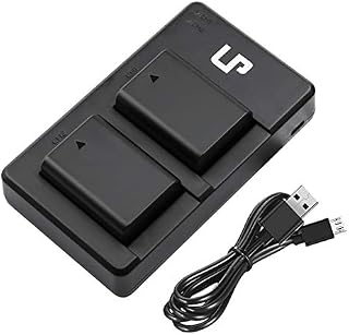 NP-FW50 Battery Charger Pack, LP 2-Pack Battery & Dual Slot Charger, Compatible