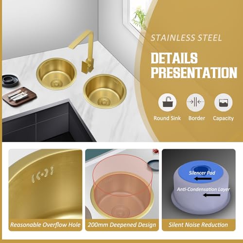 Fregadero elegante para espacios pequeños con diseño moderno de 36 cm 6