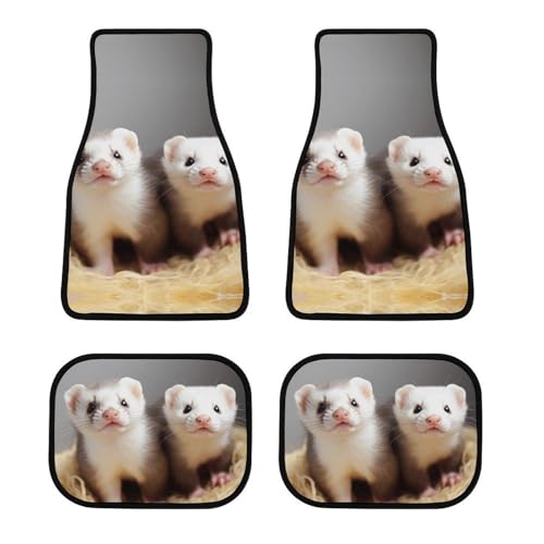 Tapis de sol de voiture élégants Ferrets pour voyager en famille et par tous les temps