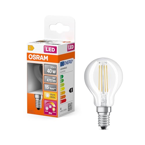 OSRAM LED SUPERSTAR CLASSIC P GLOWdim Pacco da 10 x Lampadina LED, Attacco: E27, Bianca Fredda, 4000 K, 10 W, Equivalenti a 100 W, LED Retrofit CLASSIC A, Chiaro, Taglia Unica