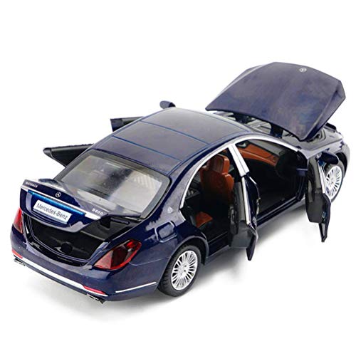 Preisvergleich Produktbild CCFCF Automodell, 1 / 32 Mercedes Benz S600 Simulationslegierung Druckguss Auto Spielzeugmodell Sammlung Dekoration, Legiertes Automodell, Ideal Für Sammlerausstellungen,Blau