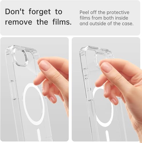 Image of iPhone 16e Transparent Case | Shockproof Bumper & Camera Protection | Magsafe Compatible | Sleek Hard Crystal Back Cover for iPhone 16e - Clear