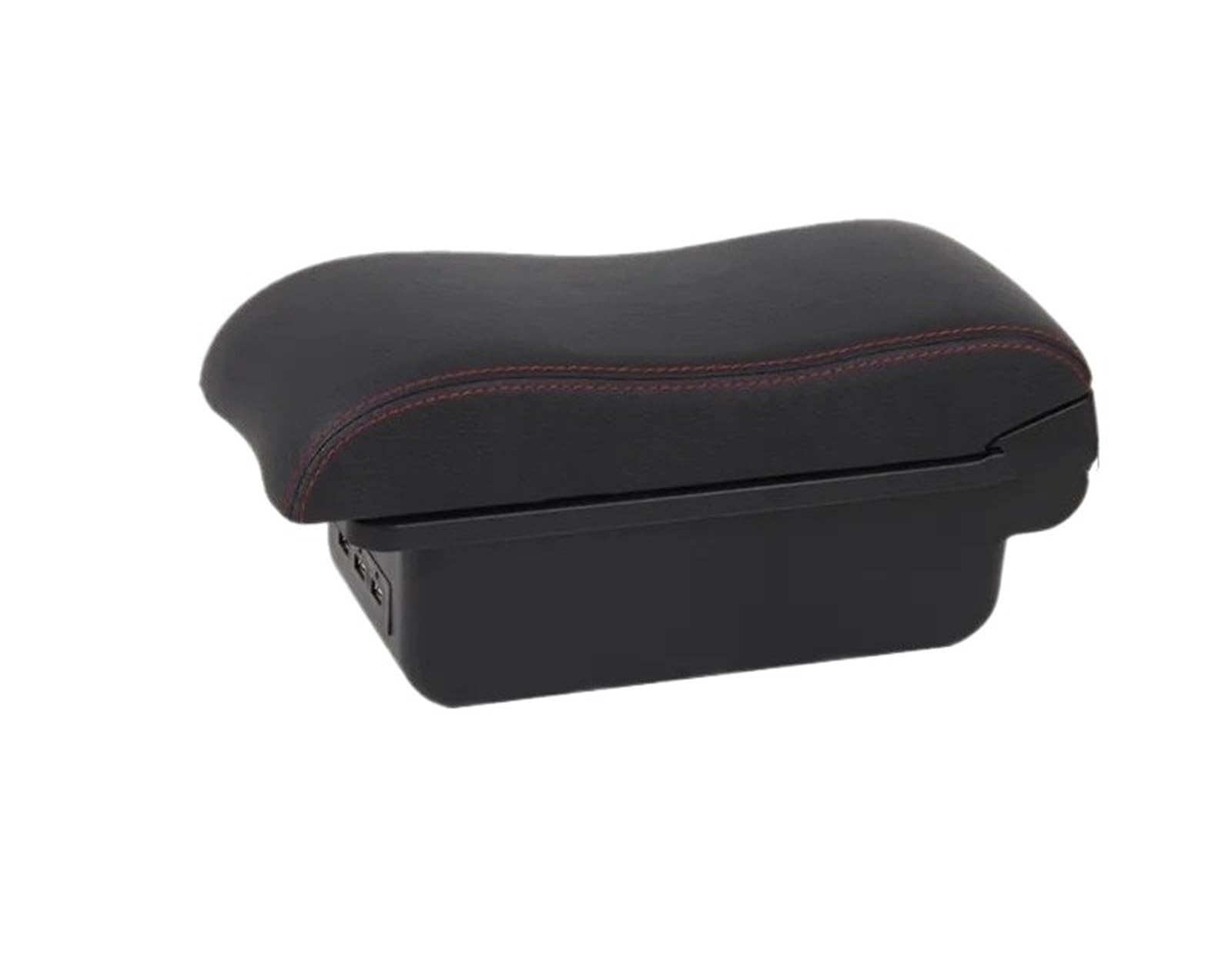 AWGNTQQ Car Armrests For Opel For Corsa F 2019 2020 2021 2022 2023 2024 Car Armrest Box Dedicated Retrofit Accessories(B black line 3USB)