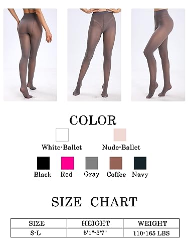 Image of SOUTHRO 80 Denier Opaque Tights for Women, High Waist Nylon Pantyhose