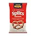 Unique Pretzels - Original Splits Pretzels, Delicious Vegan Snack Pretzels Individual Packs, Large OU Kosher Pretzels, 16 Ounce Bags, 12 Pack