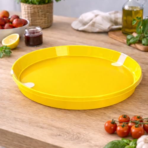 SIROCO Boîte de Conservation Ronde 31 cm pour Crêpes, Tortillas et Pizza – Couvercle Hermétique, Sans BPA, Lavable, Couleur Aléatoire – vue 2