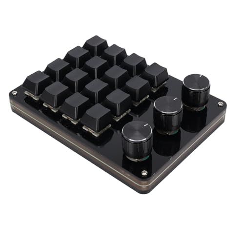 Teclado macro programable Karlak con switches intercambiables y perillas para diseño gráfico 7