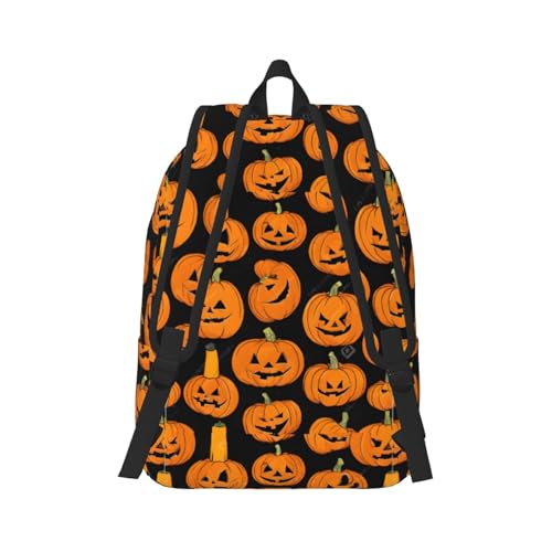 Lightweight Halloween Pumpkin Patterns Backpack, Men'S And Women'S Fashionable Backpack, Travel Outdoor Backpack.3