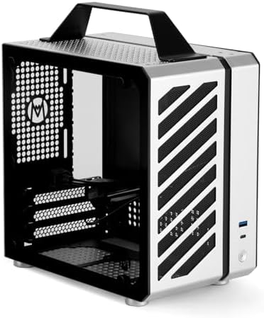 Mechanic Master C24 Mini ITX PC Case with Handle Silver