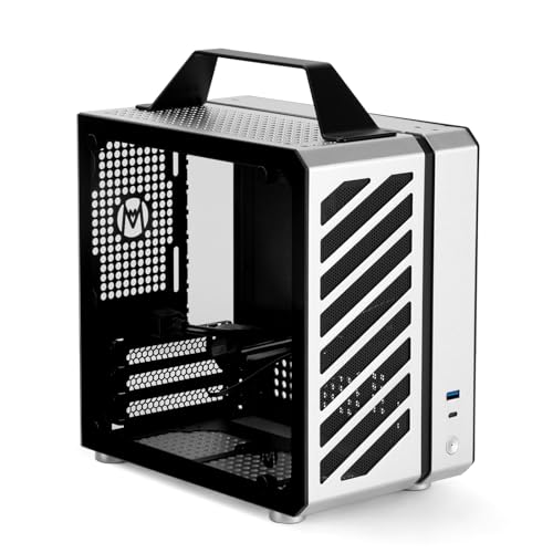 Image of Mechanic Master C24 Mini ITX PC Case with Handle | Supports 135mm CPU Air Cooler, SFX Power Supply, 245mm GPU & ITX Motherboard; Ideal for Dorm & Portable Office PC Build