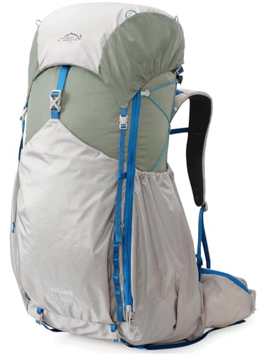 IX INOXTO 55L Internal Frame Waterproof Hiking Camping Backpack with 3L Water Bladder and Rain Cover, Large Lightweight  - Detailed View