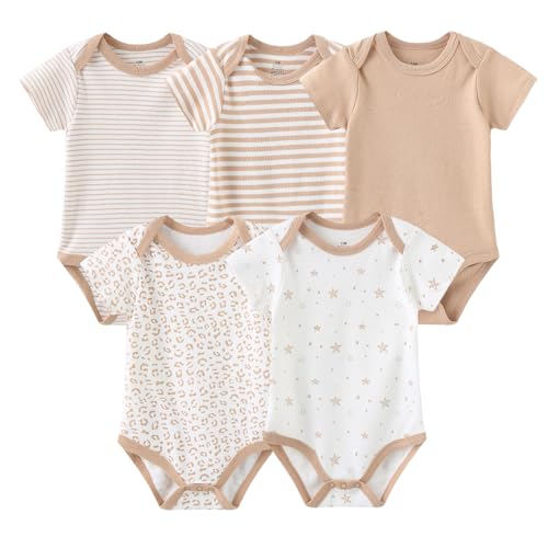 Image of MAMIMAKA Newborn Layette Gift Set Bodysuits Pants for Baby Girl and Boy 24 Piece 100% Cotton Essentials and Accessories