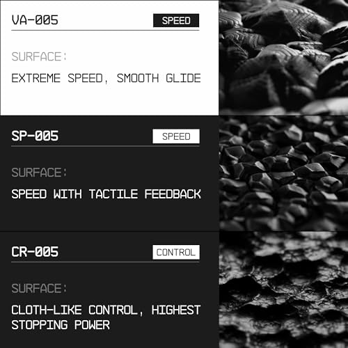 Image of Wallhack VA-005 Glass Gaming Mouse Pad - Speed Surface, Large Mousepad for Esports, Smooth Low-Friction Glide, Tempered Glass, Ergonomic Low Profile, Durable & Portable with Carry Case | Vapour Black