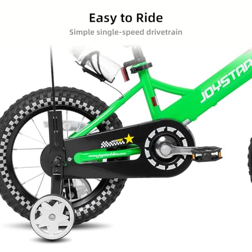 Image of JOYSTAR Little Daisy Kids Bike for Girls Boys Ages 2-10 Years, 12 14 16 20 Inch Girls Bikes with Doll Bike Seat & Streamers, Boys Bike with Flag & Number Plate, Multiple Colors