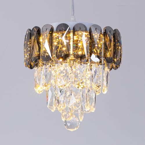 Lámpara de cristal industrial H3TF5J con acabados de lujo
