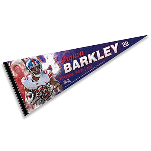 Fanion WinCraft New York Giants Barkley en feutre premium