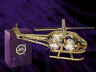 Crystal Temptations -Helicopter figurine embellished with crystals from Swarovski