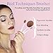 Vanity Planet Makeup Brushes (Pucker-Up Pink), Blend Party Oval Makeup Brush Kit with Ergonomic Handles, Soft Synthetic Bristles, Unique Design- Set of 10