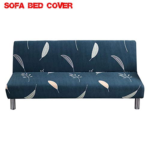 Sofá cama sin reposabrazos de estilo nórdico, funda de sofá cama de patrón geométrico, funda de sofá cama, funda de sofá cama, funda de sofá elástica sin brazos