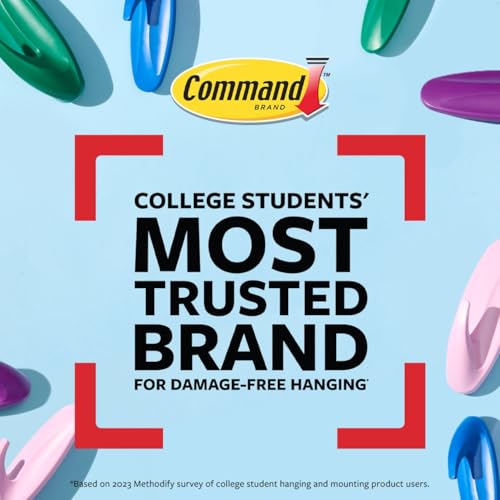 Command Mixed Designer Hook Pack, Lilac Lemonade, 10 Hooks, 16 Strips - image 9