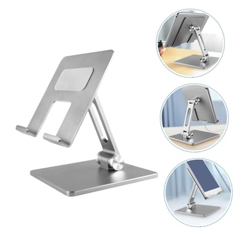 Base plegable de aluminio ajustable para laptop plateada miniatura 6