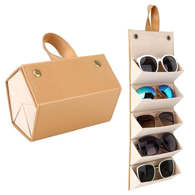 rp enterprise PARS 5 SLOT Sunglasses Organizer, Travel Glasses Case Storage Portable Sunglasses Storage Case for Women Men-picture-51