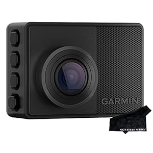 Garmin Dash Cam 67W, 1440p, 180-degree FOV, Remotely Monitor Your Vehicle and Signature Series Cloth