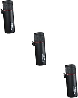 INOOMP 3pcs Outdoor Cell Phone Monocular Telescope Optical Telescope Small monocular Telescope Pocket Portable Travel Shimmer Green Film Telescope Monocular Sports Telescope