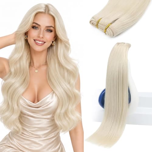 Sunny Hair 20 Inch Sew in Hair Extensions Real Human Hair Blonde 100g
