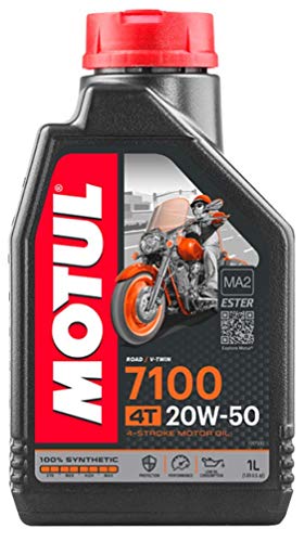 Image of Motul 7100 4T 20W50 Fully Synthetic Ester Engine Oil, 1 Litre