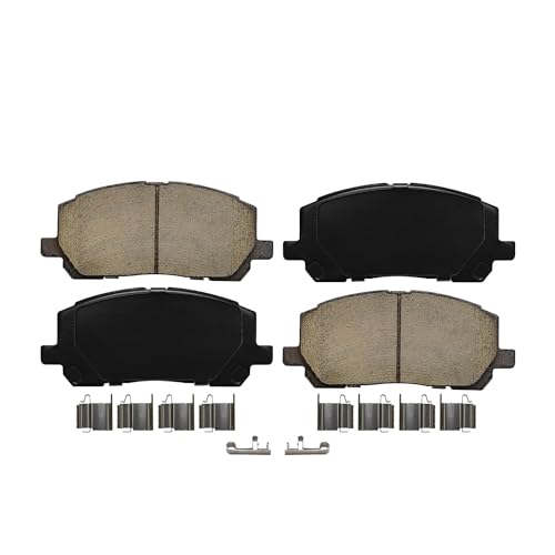 Image of Detroit Axle - Front and Rear Brake Pads for 2001-2003 Toyota Highlander, 2002 Ceramic Brake Pads w /Hardware Replacement