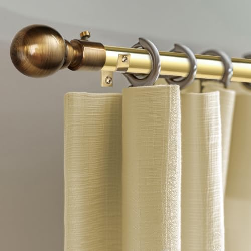 Image of FAPBADRI Curtain Rod /Pipe Heavy Quality Stainless Steel for Home /office door, window, shower, 1 inch diameter (25mm), Color - Gold, Length - 60 inches (5 feet), 3 Pipes