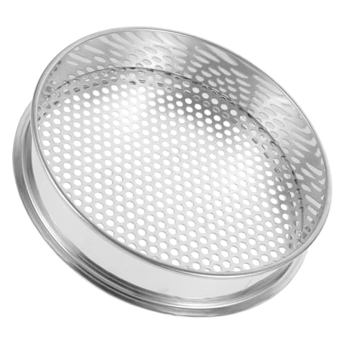 FONDOTIN ステンレススチール製 土壌ふるい メッシュ 園芸用土壌ふるい 軽量持ち運び簡単 効率的な不純物除去 ガーデンフィルター