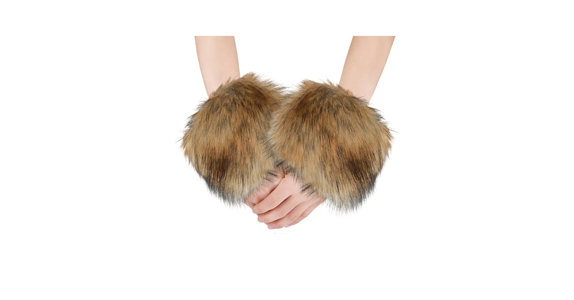 小物 Fluffy Arm Warmer AIEX Winter Wrist Cuff Warmers, Faux Fur Cuffs Warmers Wrist