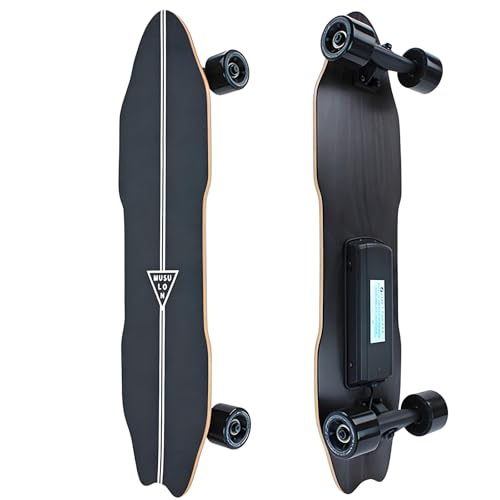 Elektrisches Skateboard mit EIN-/doppel-hubmotor, e-Board mit Fernbedienung, 22-40 km/h höchstgeschwindigkeit, 7-lagiges Deck,elektrisches Longboard für anfänger Single-Drive-22km