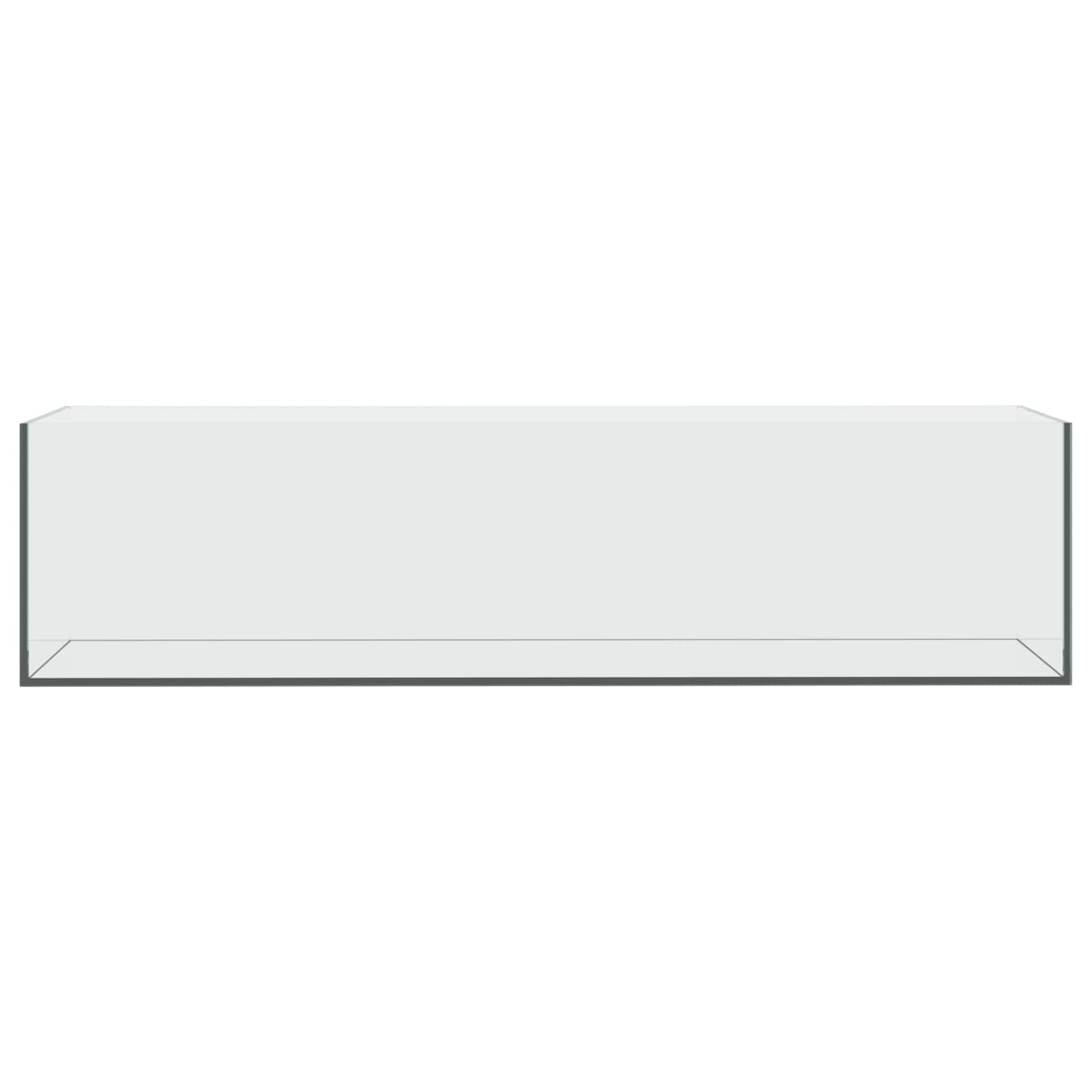 vidaXL Aquarium mit Speicher Transparent 80 x 20 x 20 cm Glas, EIN rechteckiges, modernes Design für Dein Zuhause oder Büro, funktional, stark und leicht zu pflegen